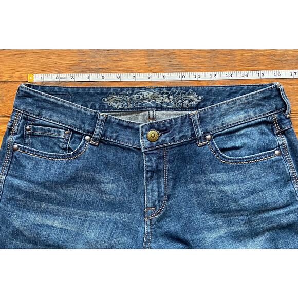 EXPRESS Skinny Curvy Fit Mid-Rise Jeans sz 8R - Picture 8 of 12